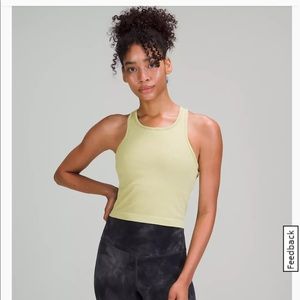 Lululemon Ebb to Street Cropped Racerback Tank Top